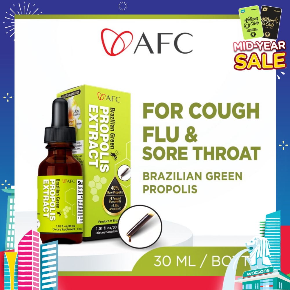 Brazilian Green Propolis Extract (Highest Artepilin C & Flavonoids, for Immunity, Cough, Sore Throat,Flu, Ulcer, Antibiotic Tincture, Concentrated Liquid) 30ml