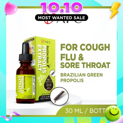 AFC Brazilian Green Propolis Extract with Artepilin C & Flavonoids (Immune & Throat Support) 30ml image