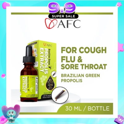 AFC - Brazilian Green Propolis Extract with Artepilin C & Flavonoids (Immune & Throat Support) 30ml image