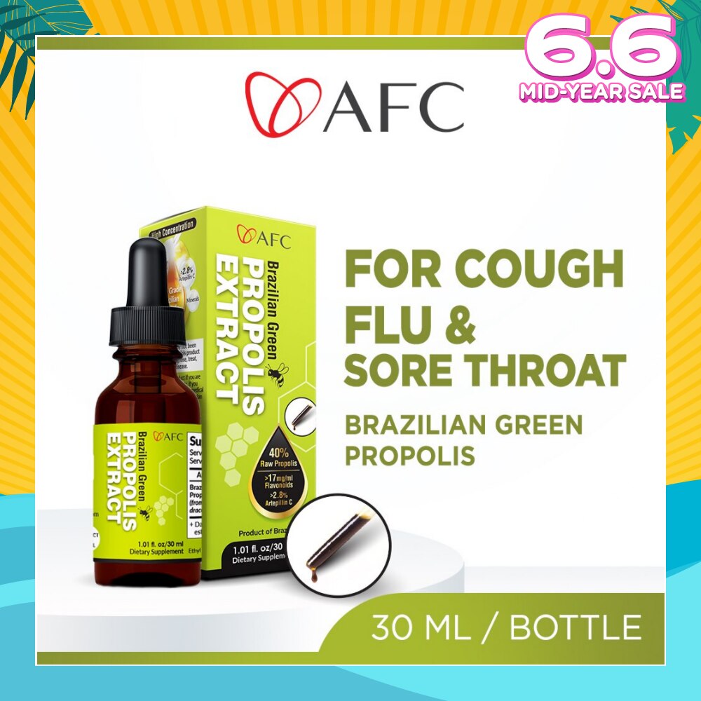 Brazilian Green Propolis Extract (Highest Artepilin C & Flavonoids, for Immunity, Cough, Sore Throat,Flu, Ulcer, Antibiotic Tincture, Concentrated Liquid) 30ml