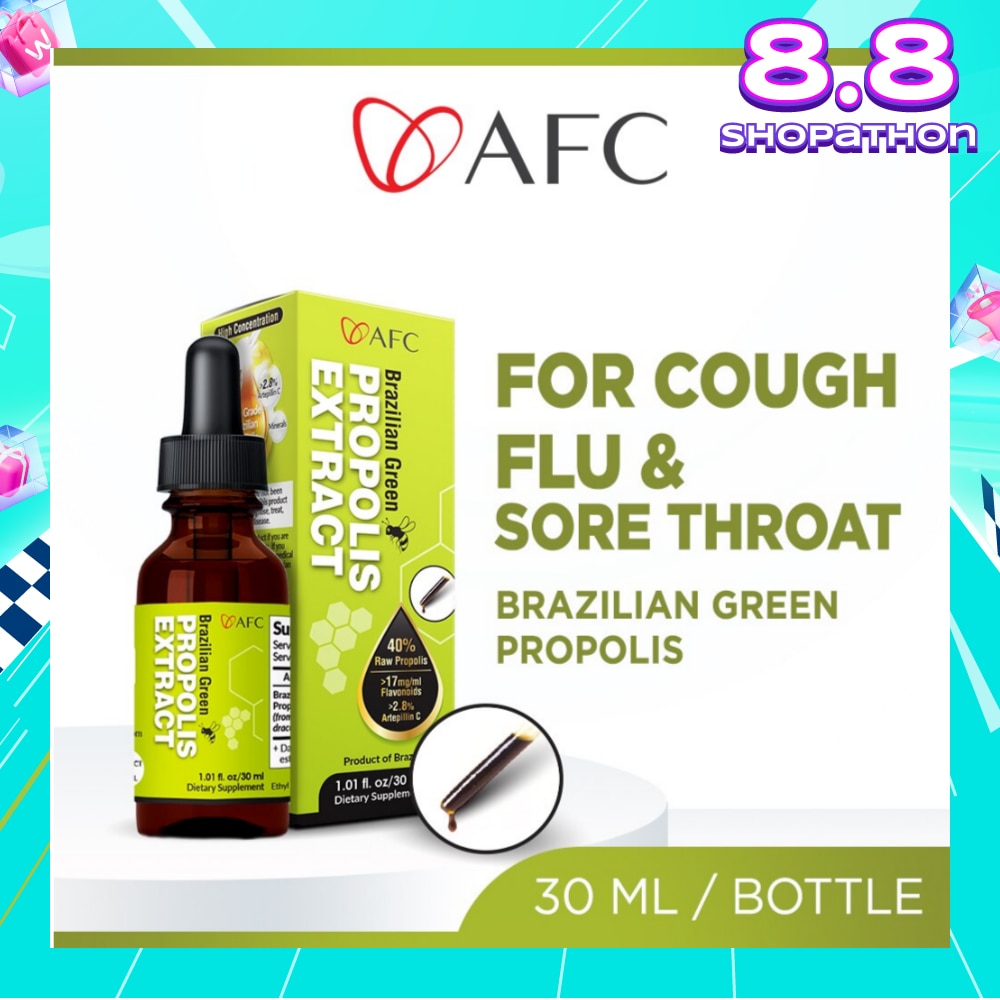 Brazilian Green Propolis Extract (Highest Artepilin C & Flavonoids, for Immunity, Cough, Sore Throat,Flu, Ulcer, Antibiotic Tincture, Concentrated Liquid) 30ml