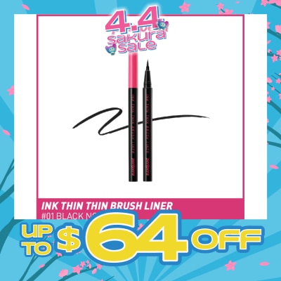 PERIPERA - Ink Thin Thin Brush Liner 001 Black Noir 0.5g