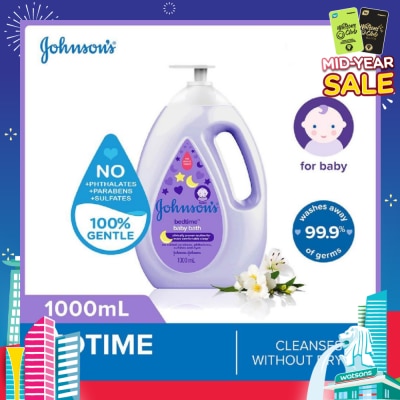 JOHNSON'S Baby Baby Bedtime Calming Bath With Naturalcalm Aroma Jasmine And Lily 1000ml