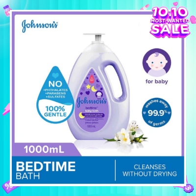 JOHNSON'S Baby Baby Bedtime Calming Bath With Naturalcalm Aroma Jasmine And Lily 1000ml