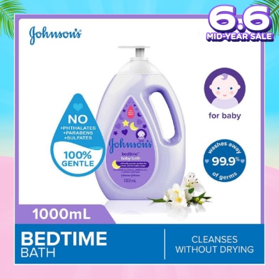 JOHNSON'S Baby Baby Bedtime Calming Bath With Naturalcalm Aroma Jasmine And Lily 1000ml