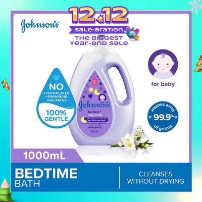 JOHNSON'S Baby Baby Bedtime Calming Bath With Naturalcalm Aroma Jasmine And Lily 1000ml