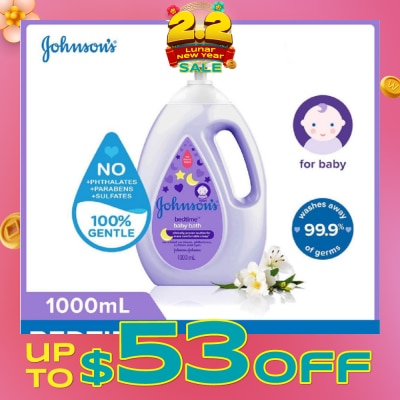 JOHNSON'S Baby Baby Bedtime Calming Bath With Naturalcalm Aroma Jasmine And Lily 1000ml