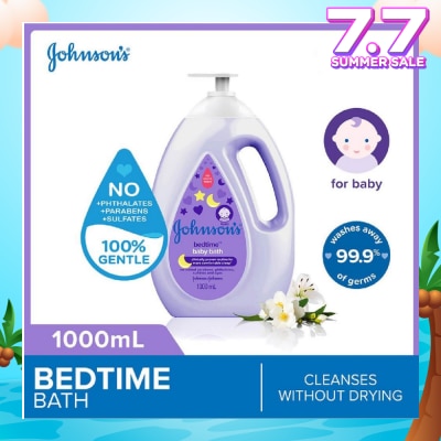 JOHNSON'S Baby Baby Bedtime Calming Bath With Naturalcalm Aroma Jasmine And Lily 1000ml