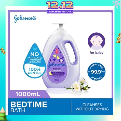 JOHNSON'S Baby Baby Bedtime Calming Bath With Naturalcalm Aroma Jasmine And Lily 1000ml