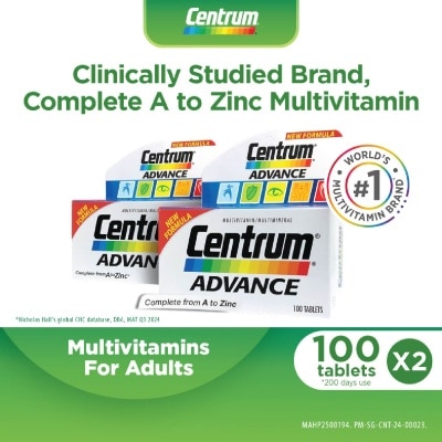 CENTRUM CENTRUM ADVANCE 100'S X 2