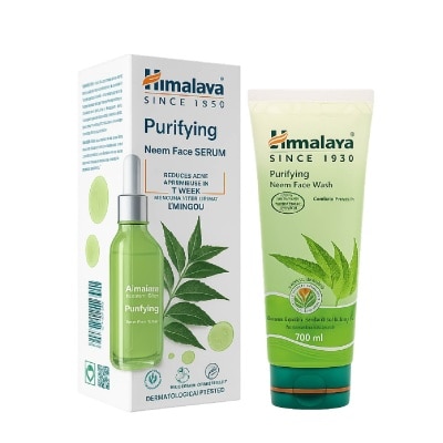 HIMALAYA - Purifying Neem Face Wash & Serum Bundle Set 1s