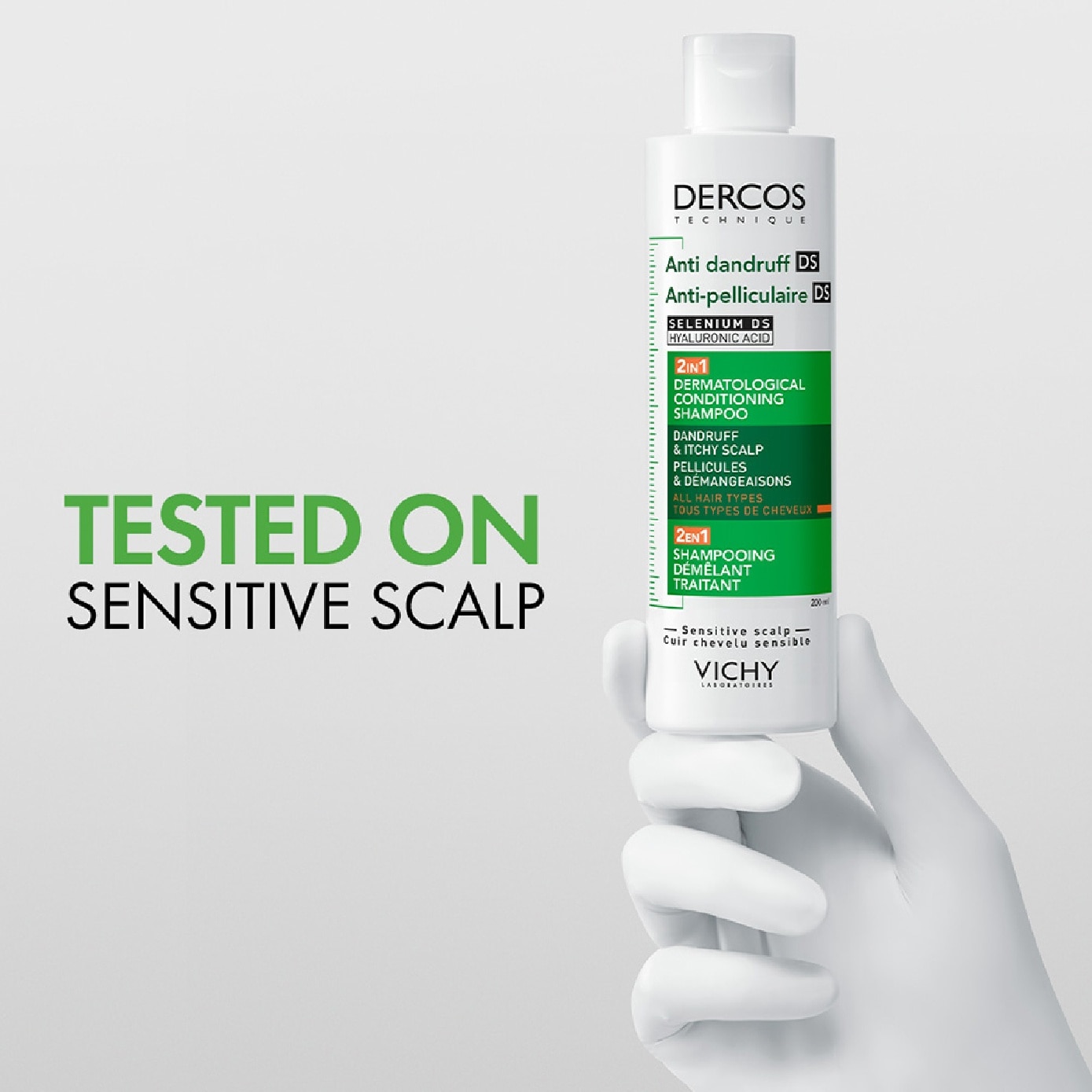 DERCOS Anti-Dandruff 2 in 1 Conditioning Shampoo 200ml