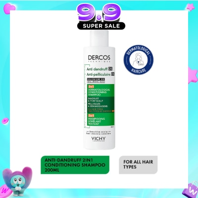 VICHY DERCOS - DERCOS Anti-Dandruff 2 in 1 Conditioning Shampoo 200ml image