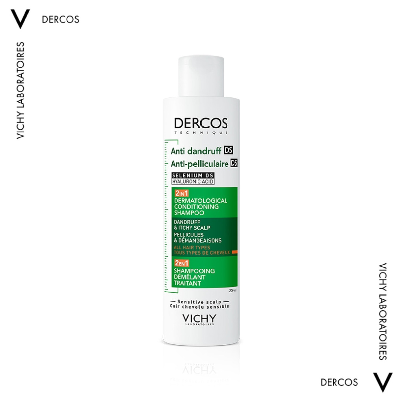 DERCOS Anti-Dandruff 2 in 1 Conditioning Shampoo 200ml