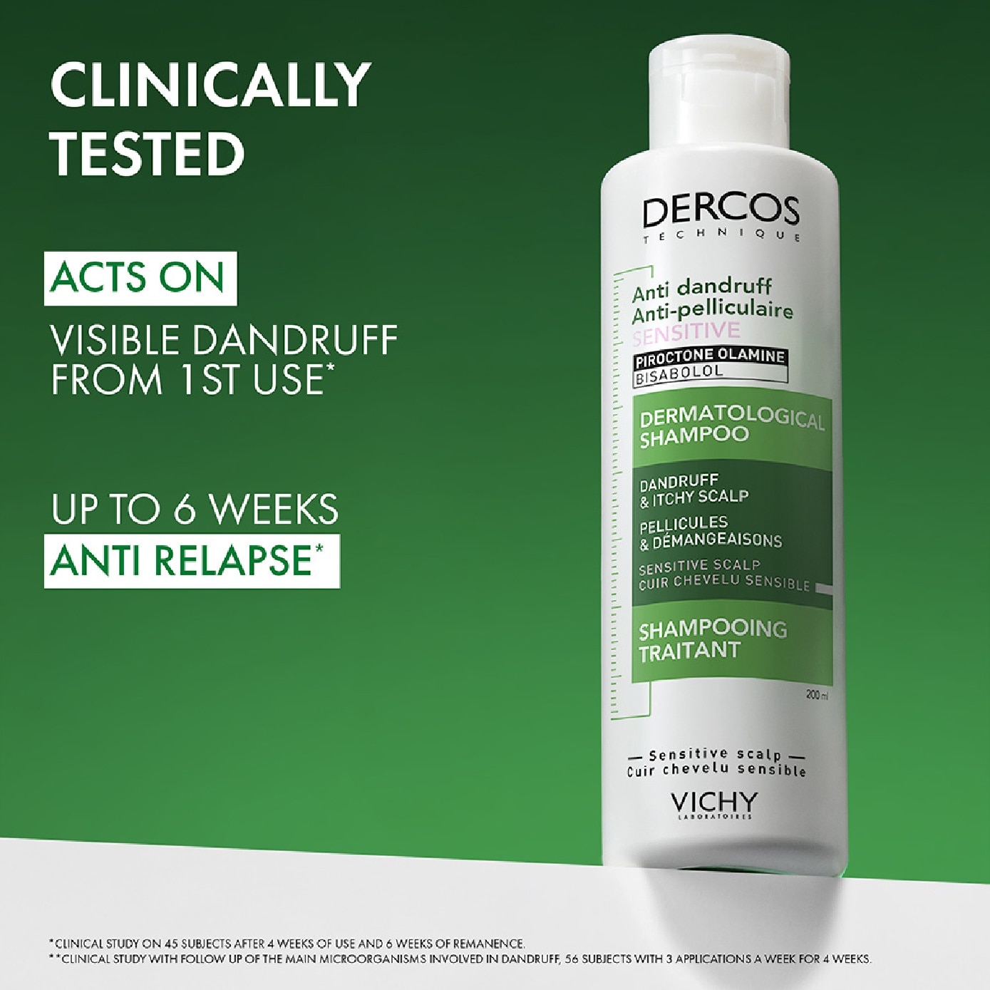DERCOS Anti-Dandruff Sensitive Scalp Shampoo 200ml