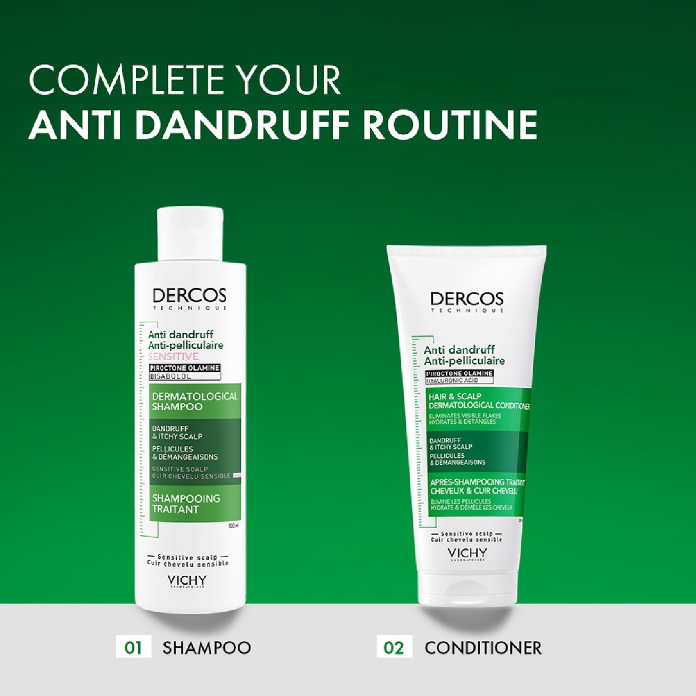 DERCOS Anti-Dandruff Sensitive Scalp Shampoo 200ml