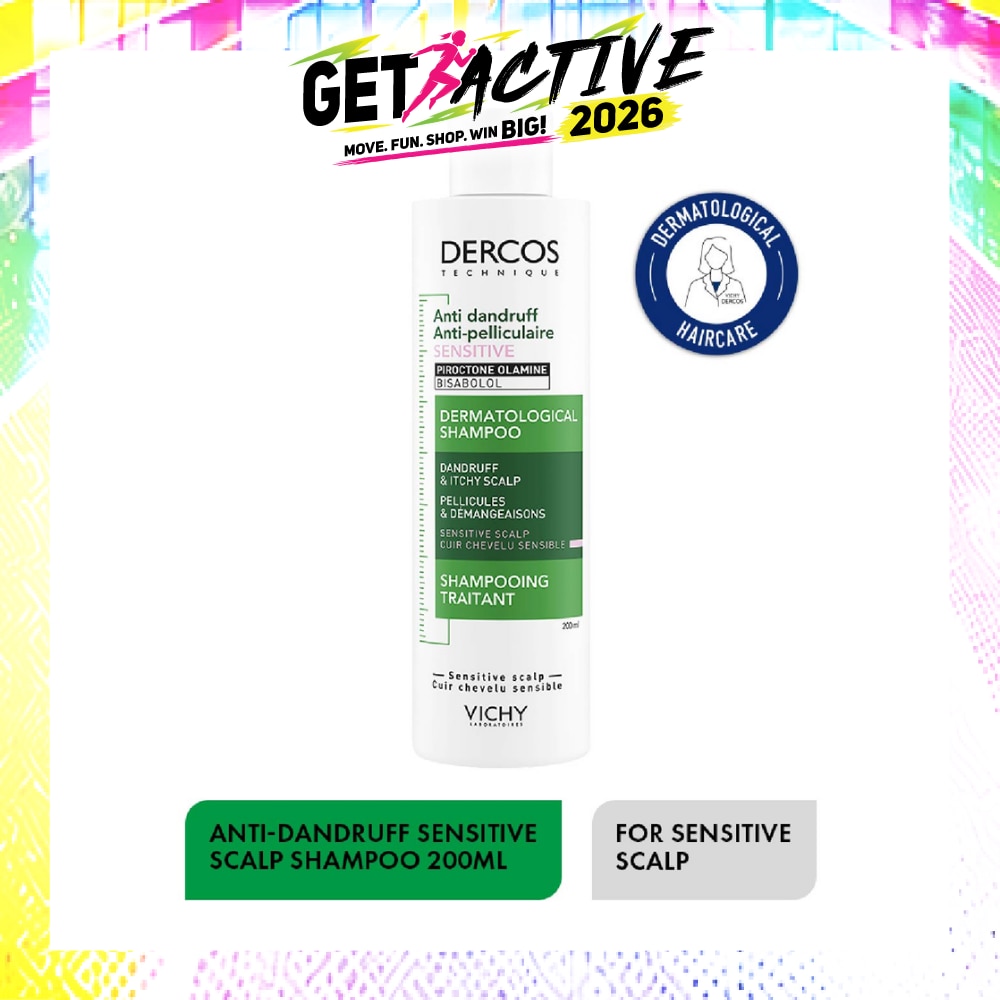 DERCOS Anti-Dandruff Sensitive Scalp Shampoo 200ml image