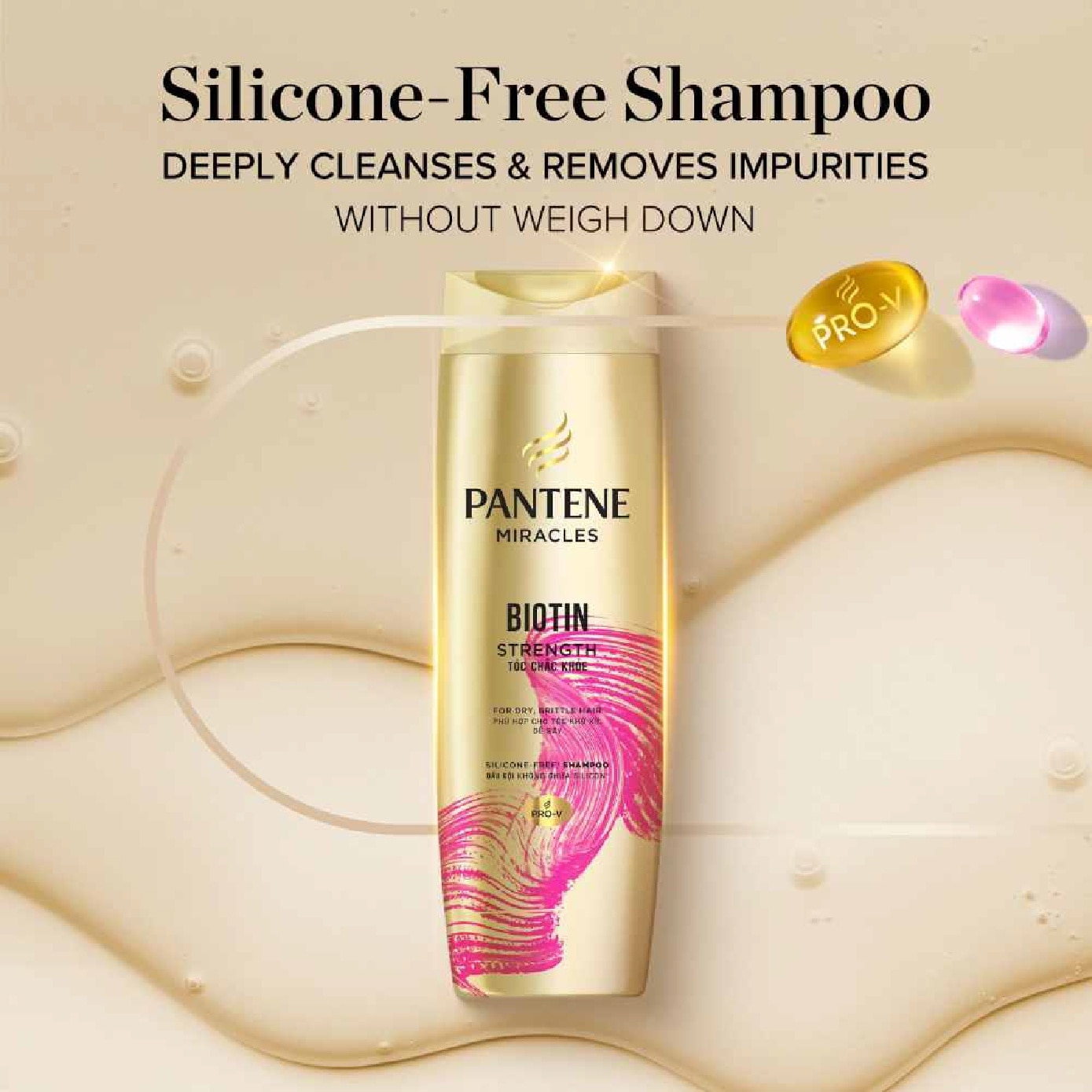 Miracles Shampoo Biotin Strength Silicone-Free Shampoo 300ml