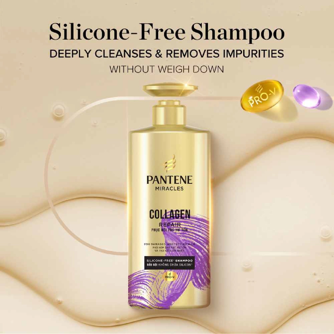 Miracles Shampoo Collagen Repair Silicone-Free Shampoo 500ml