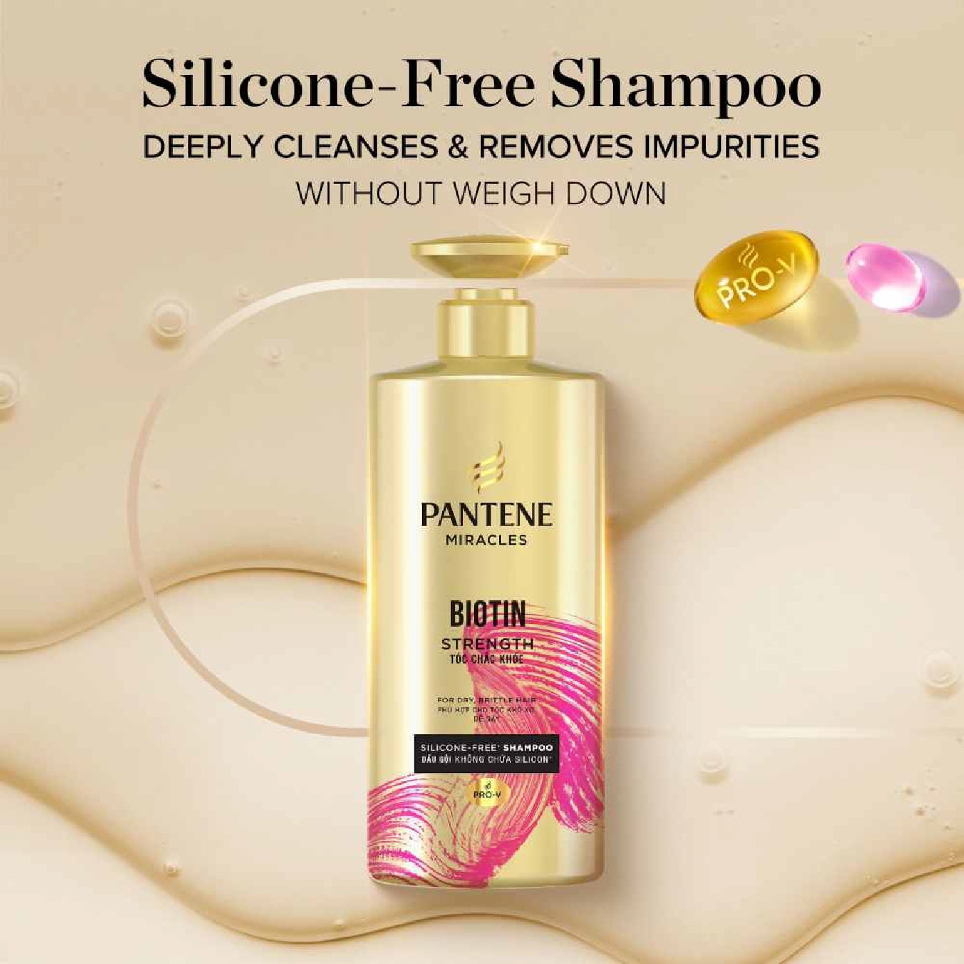 Miracles Shampoo Biotin Strength Silicone-Free Shampoo 500ml