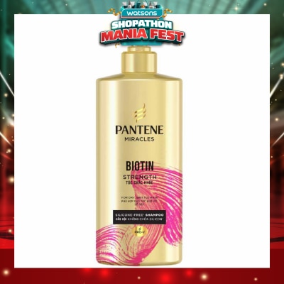 PANTENE - Miracles Shampoo Biotin Strength Silicone-Free Shampoo 500ml