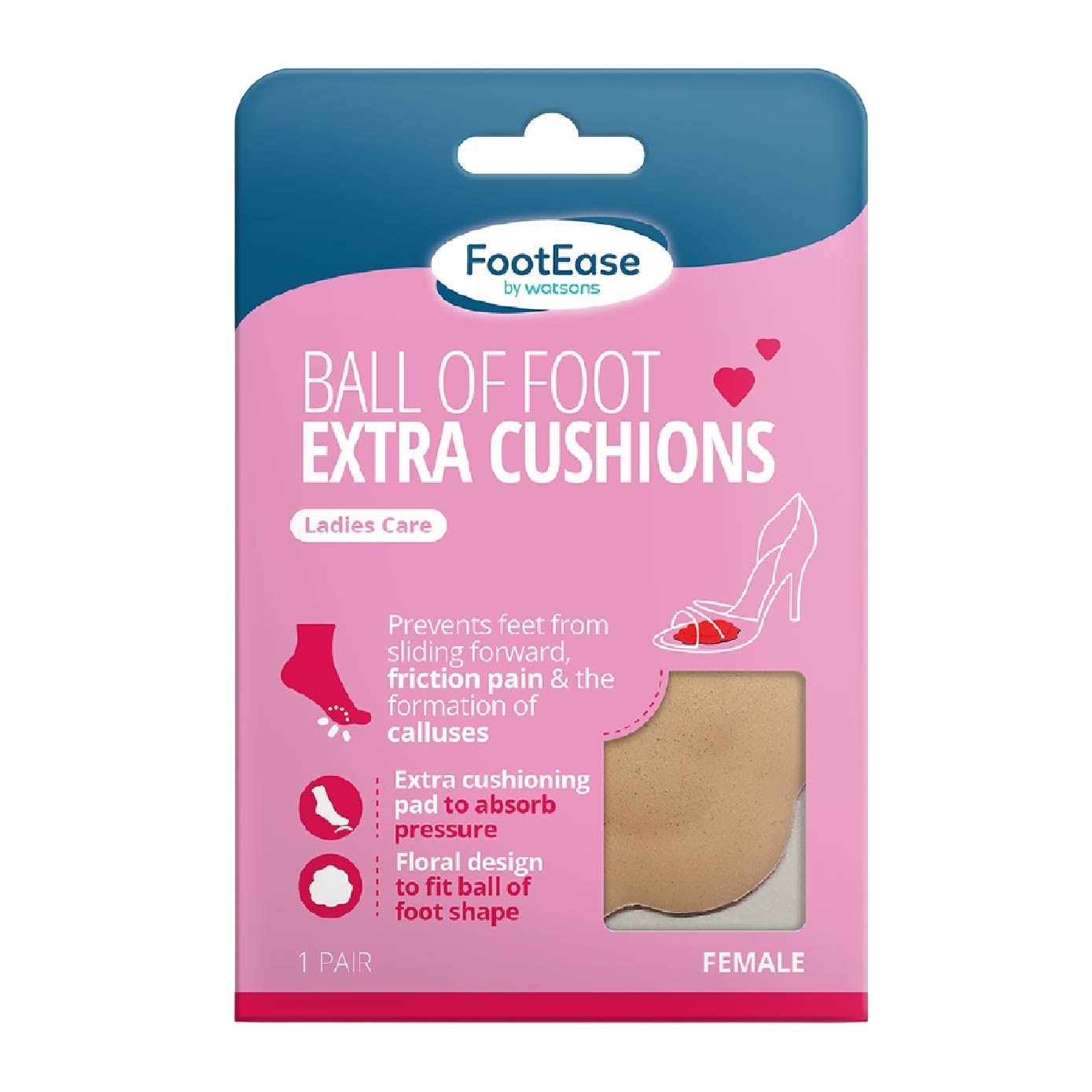 Heel Shield Pair & Ball Of Foot Extra Cushions Bundle Set 1s image