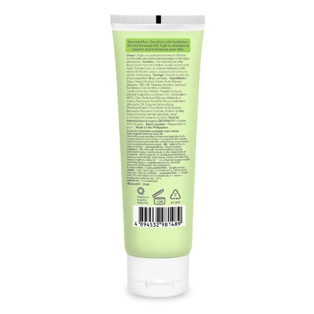 Hydrating Cucumber Antibacterial Hand Cream (Kills 99% Germs & Bacteria) 30ml