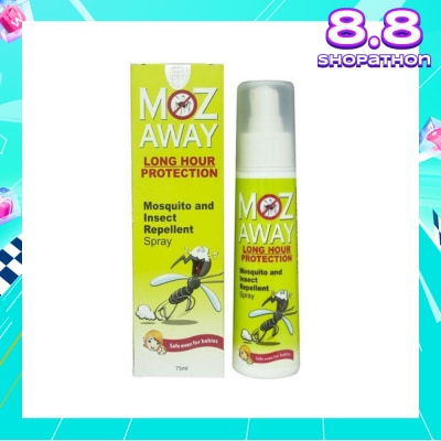 MOZ AWAY Mosquito & Insect Repellant Spray Long Hour Protection (Safe Even for Babies) 75ml