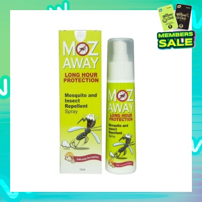 MOZ AWAY Mosquito & Insect Repellant Spray Long Hour Protection (Safe Even for Babies) 75ml