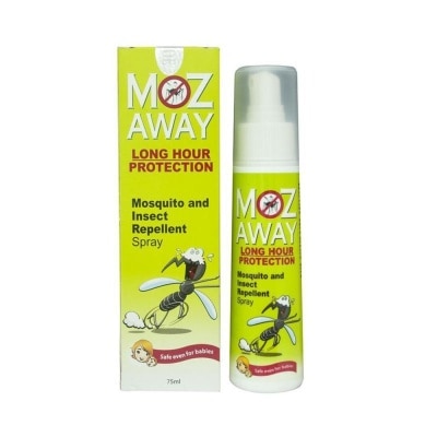 MOZ AWAY Mosquito & Insect Repellant Spray Long Hour Protection (Safe Even for Babies) 75ml