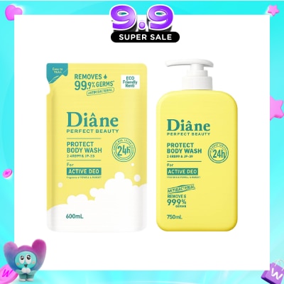 MOIST DIANE - Perfect Beauty Protect Body Wash Active Deo + Refill Bundle Set 1s image