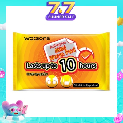 WATSONS - Adhesive Mini Warm Pad (Heats Up Quickly, Lasts Up to 10 Hours, Individually Packed) 5s