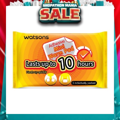 WATSONS - Adhesive Mini Warm Pad (Heats Up Quickly, Lasts Up to 10 Hours, Individually Packed) 5s