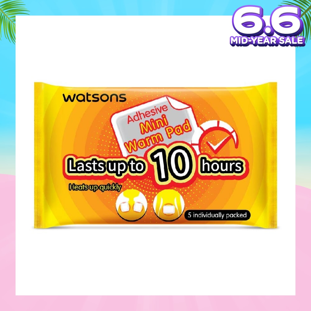 Adhesive Mini Warm Pad (Heats Up Quickly, Lasts Up to 10 Hours, Individually Packed) 5s