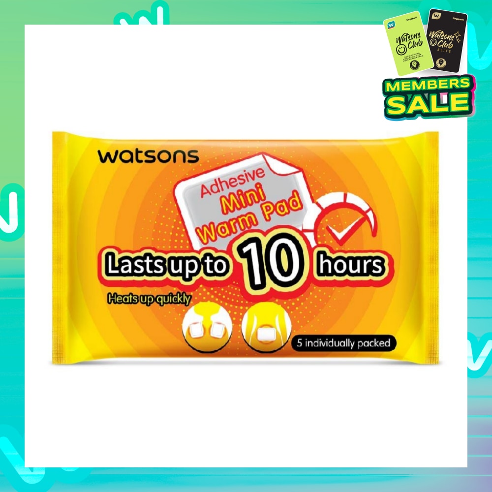 Adhesive Mini Warm Pad (Heats Up Quickly, Lasts Up to 10 Hours, Individually Packed) 5s