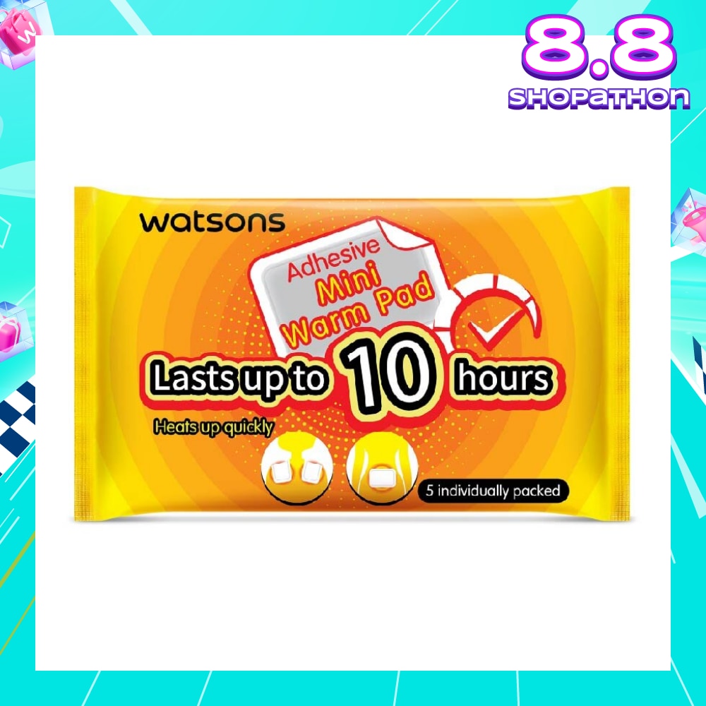 Adhesive Mini Warm Pad (Heats Up Quickly, Lasts Up to 10 Hours, Individually Packed) 5s