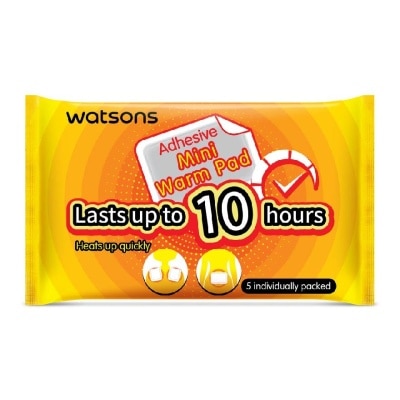 WATSONS Adhesive Mini Warm Pad (Heats Up Quickly, Lasts Up to 10 Hours, Individually Packed) 5s