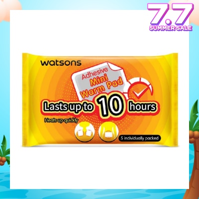 WATSONS Adhesive Mini Warm Pad (Heats Up Quickly, Lasts Up to 10 Hours, Individually Packed) 5s