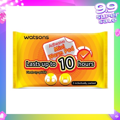 WATSONS Adhesive Mini Warm Pad (Heats Up Quickly, Lasts Up to 10 Hours, Individually Packed) 5s