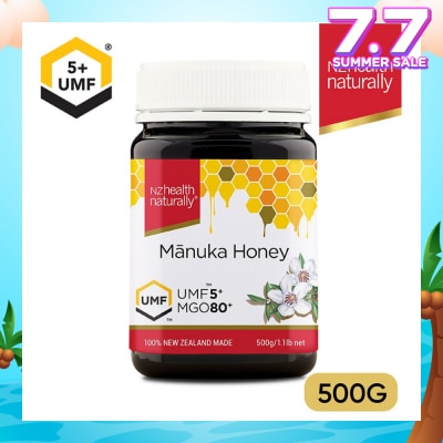 NZHEALTH NATURALLY UMF 5+ Manuka Honey 500g