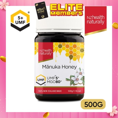 NZHEALTH NATURALLY UMF 5+ Manuka Honey 500g