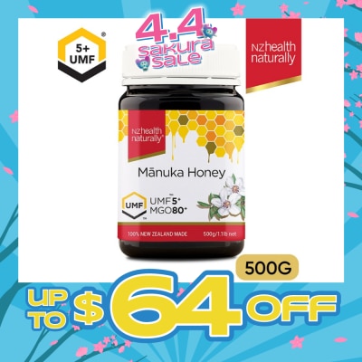 NZHEALTH NATURALLY - UMF 5+ Manuka Honey 500g