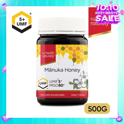 NZHEALTH NATURALLY UMF 5+ Manuka Honey 500g