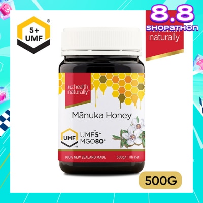 NZHEALTH NATURALLY UMF 5+ Manuka Honey 500g