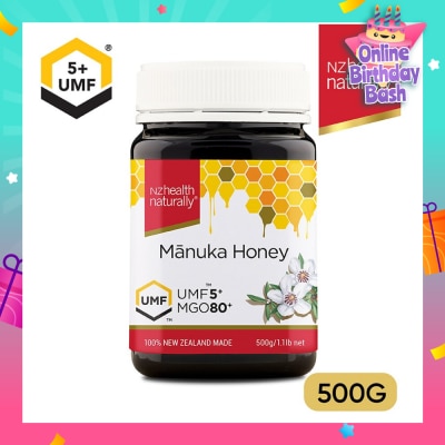 NZHEALTH NATURALLY UMF 5+ Manuka Honey 500g