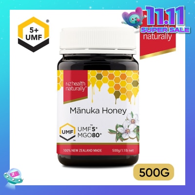 NZHEALTH NATURALLY UMF 5+ Manuka Honey 500g