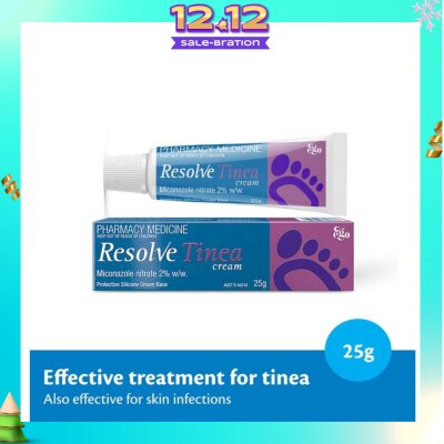 EGO QV Resolve Tinea Cream (Effective Treatment for Tinea & Skin Infections) 25g