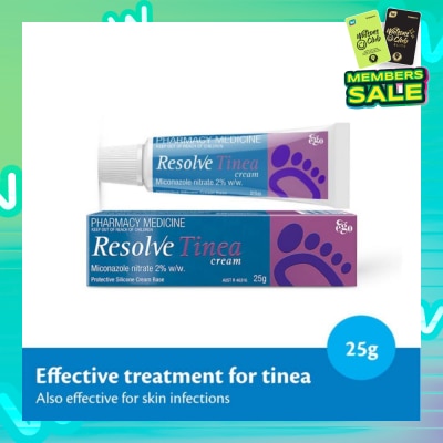 EGO QV Resolve Tinea Cream (Effective Treatment for Tinea & Skin Infections) 25g