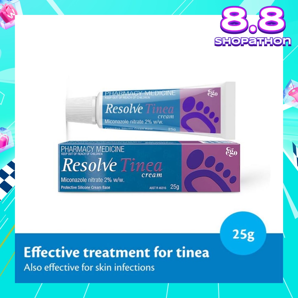 Resolve Tinea Cream (Effective Treatment for Tinea & Skin Infections) 25g