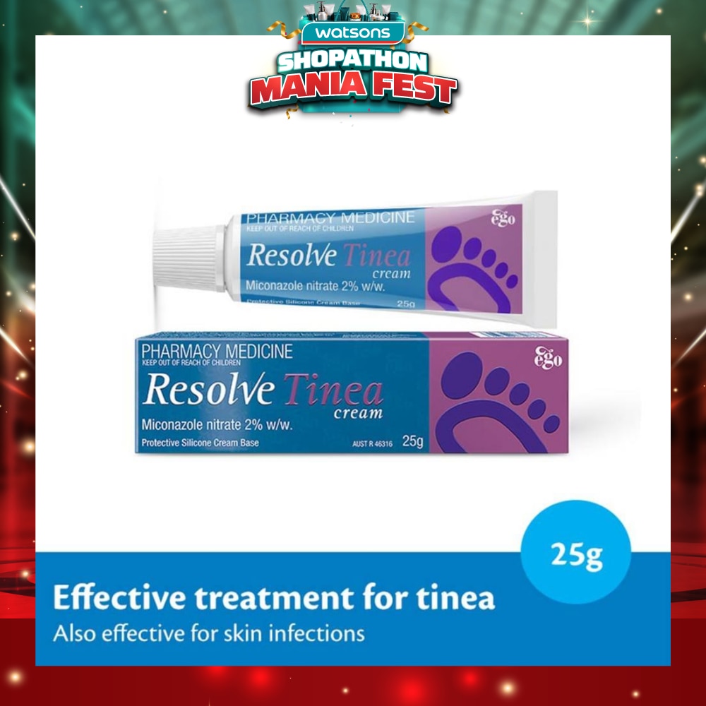 Resolve Tinea Cream (Effective Treatment for Tinea & Skin Infections) 25g